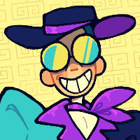 an image of chela, an older woman with teal sunglasses and a large smile.