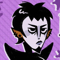 an image of venus, who is a dark-skinned girl with blonde afro puffs, pink-tinted glasses, and freckles