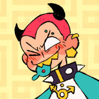 an image of venus, who is a dark-skinned girl with blonde afro puffs, pink-tinted glasses, and freckles