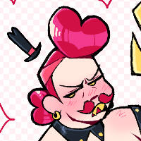 an image of gordie, a blue-skinned ghost child with light, curly hair and freckles